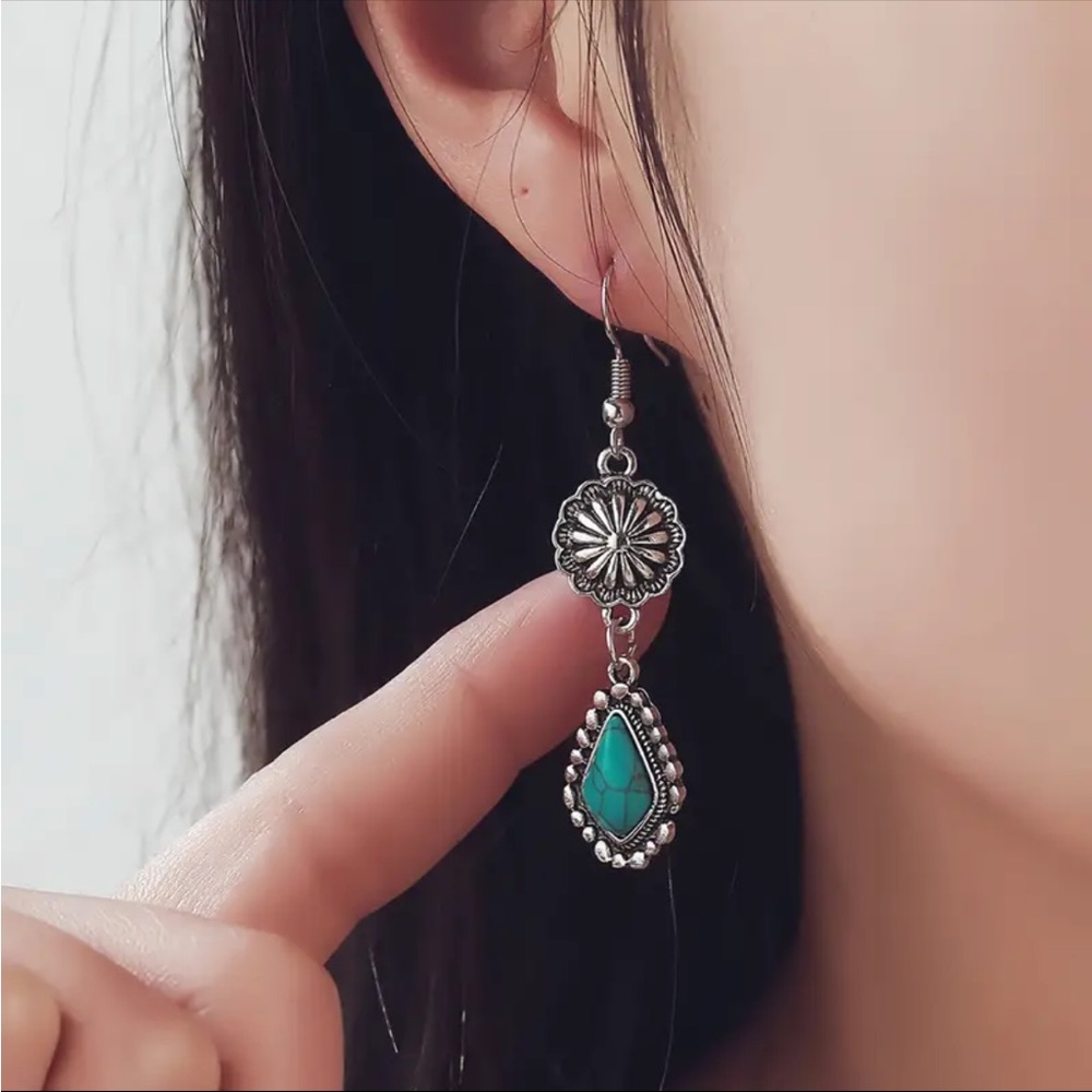 Turquoise Boho Earrings